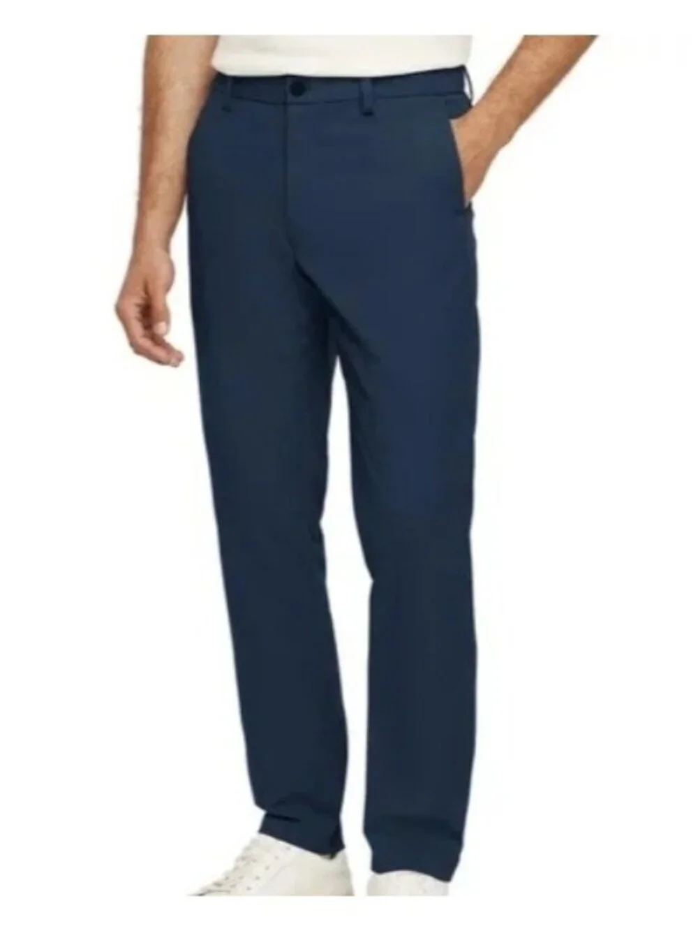 NWT Banana Republic Men's 36x30 Blue Commuter Flex Tech Pants Athletic Fit
